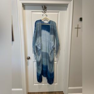 NET blue tie dye kimono